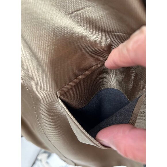 Oscar de la Renta Men’s Wool Houndstooth Blazer Sports Coat - 40R - Green - Picture 13 of 14